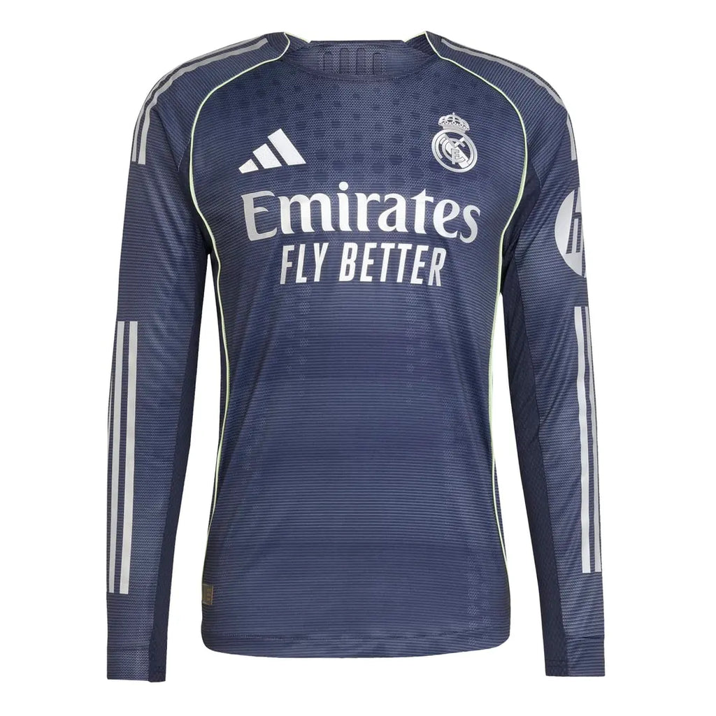 Maillot Real Madrid Extérieur 25/26 Manches Longue Version Authentique